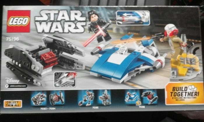 Lego SW A-Wing Contra TIE Microfighters 75196, nou