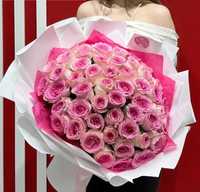 Букеты из голландских красных розовых белых роз цветы Гулдер Доставка