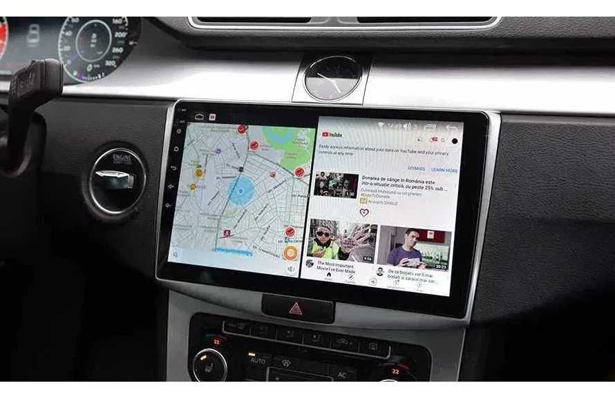 Navigatie 10" Android - VW Passat B6 B7 CC CARPLAY Qled WIFI 1-8GB
