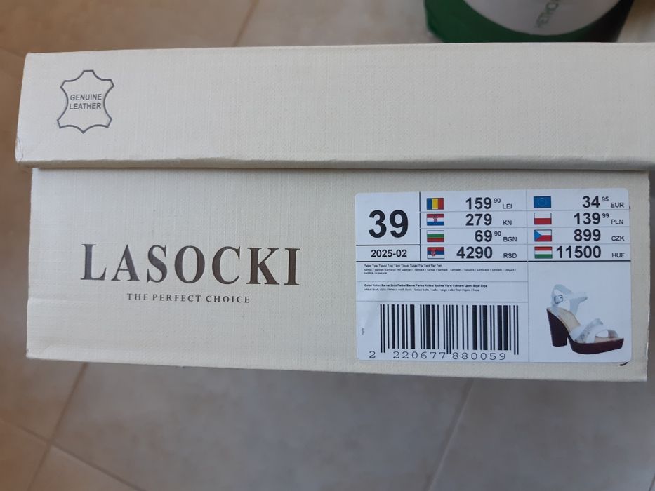 Кожени летни сандали Lasocki 39 номер