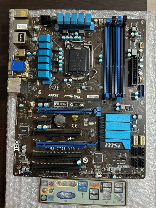 Продается  Z77 /BIOSTAR/ I7 3770/DDR3 8GB/SSD 120GB/