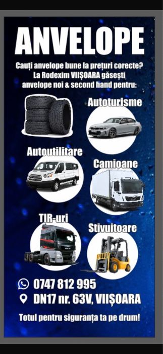 Anvelope second hand si noi