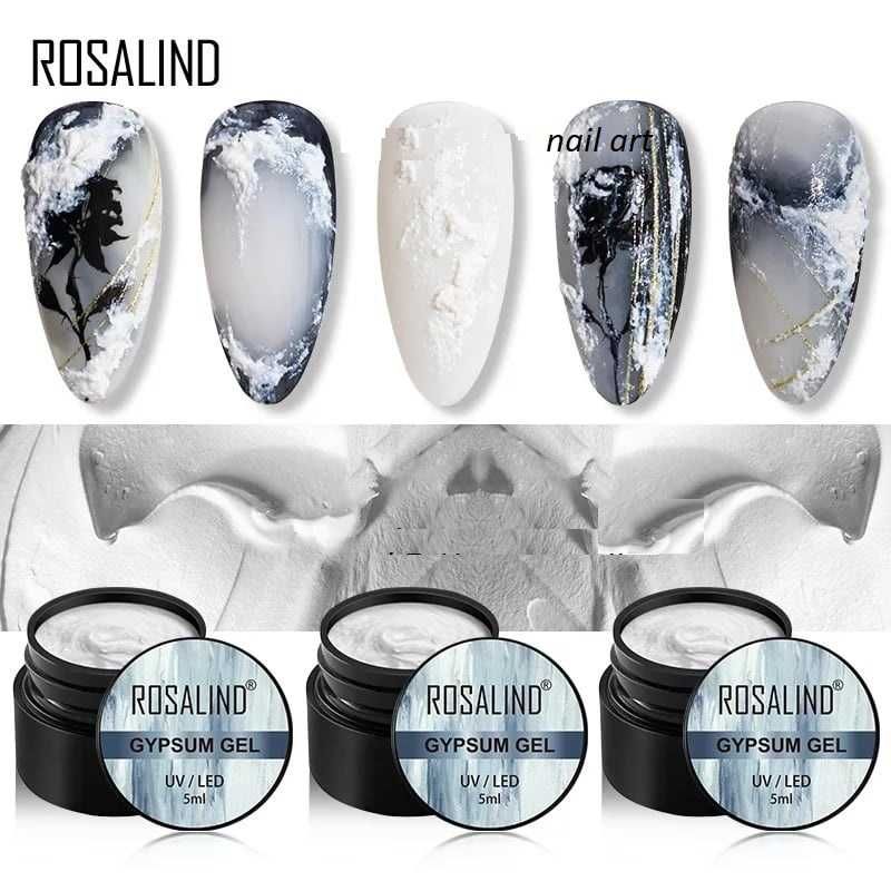 Uv & Led Rosalind Gypsum Gel / гипс релефен гел за декорация