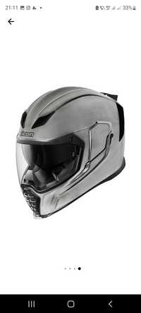 Casca moto Icon airflite gri