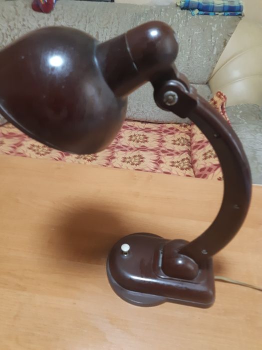 Лампа НКВД карболитовая и светильник  в форме гостиницы Казахстан