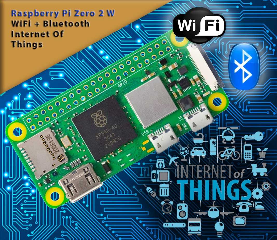 5 buc - Raspberry Pi Zero 2 W - Placa dezvoltare cu WIFI + Bluetooth