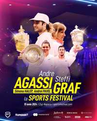 Bilete meci demonstrativ Simona Halep-Steffi Graf-Andre Agassi