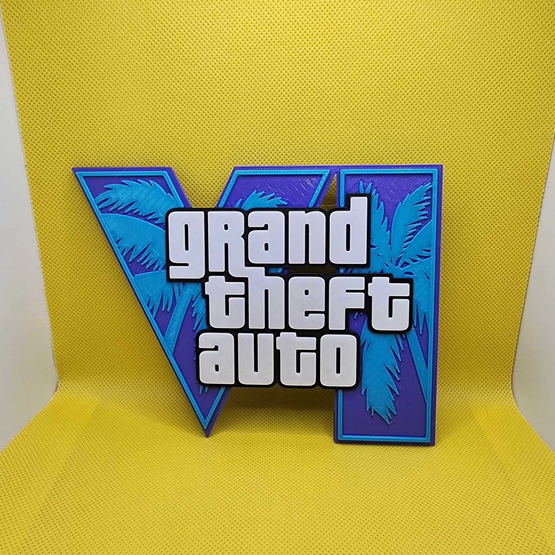 Grand Theft Auto VI - Logo de Colectie / Gaming (Printat 3D)