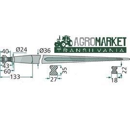 ace / tepi furca baloti 1410 mm lungime