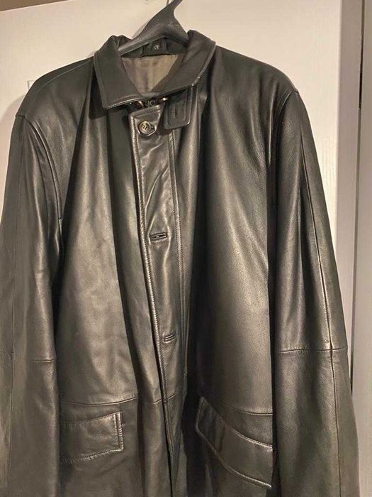 Haina barbateasca marca BUGATTI, din piele naturala, marime XXL