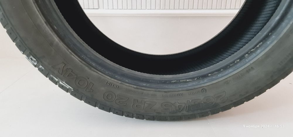 265/45 R20 Continental SportContact2 высокоскоросные летние б/у
