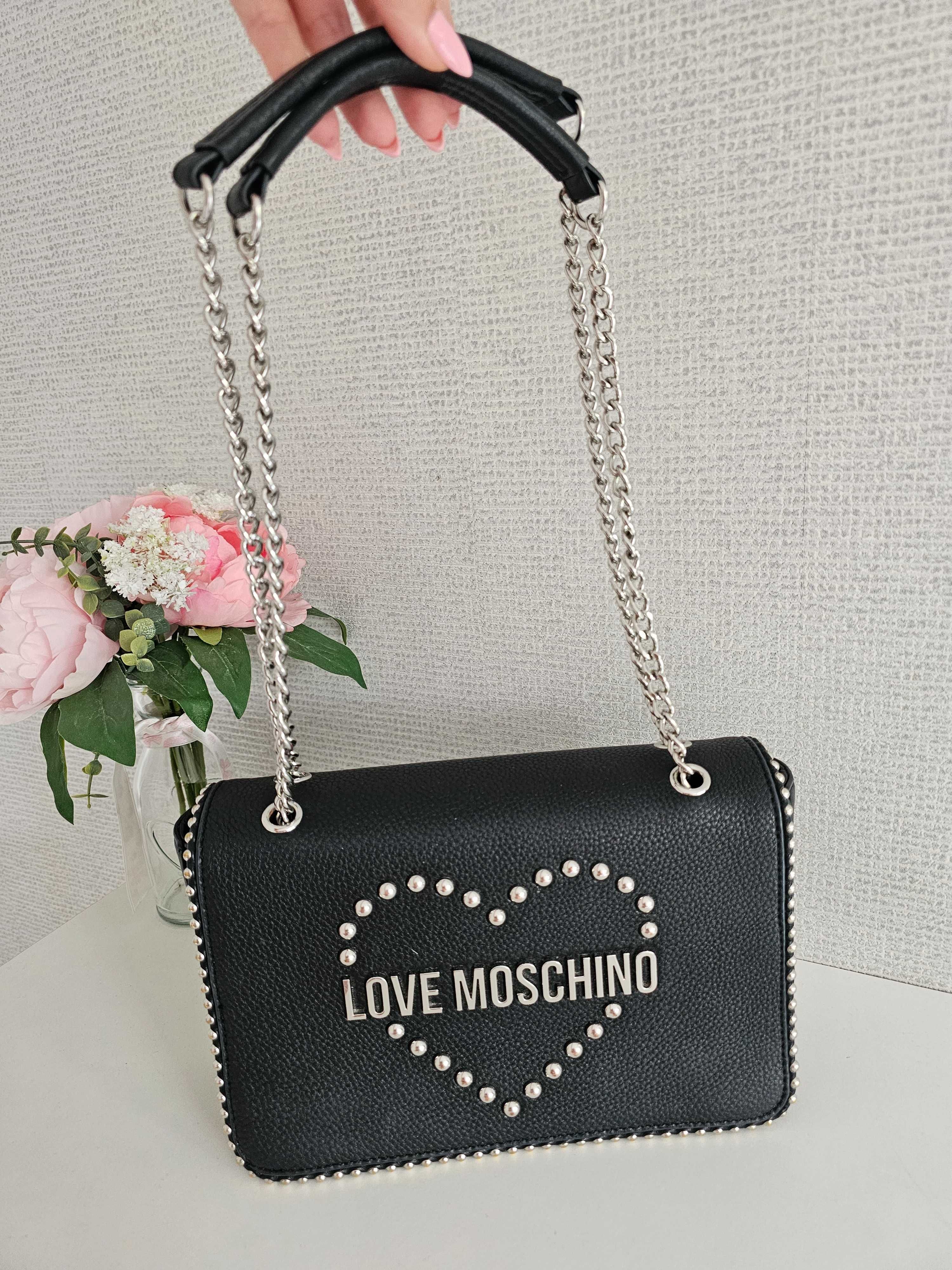 Ест.кожа чанта Love Moschino