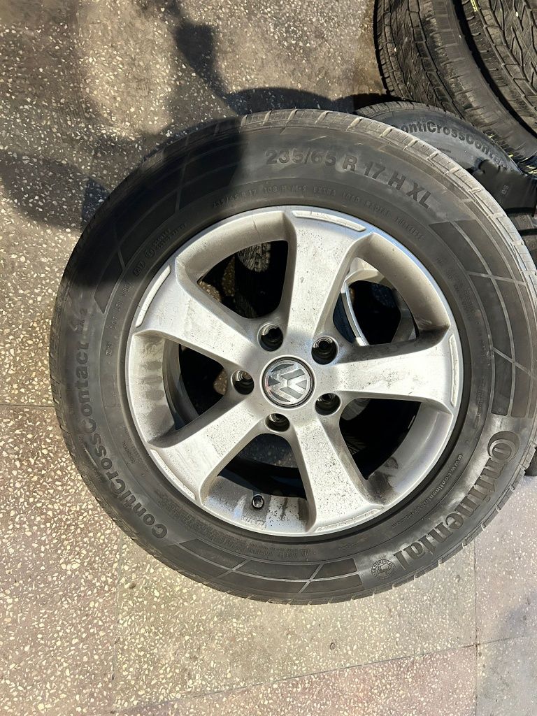 Jante Vw Touareg cu anvelope Continental 235/65R17 all seasons