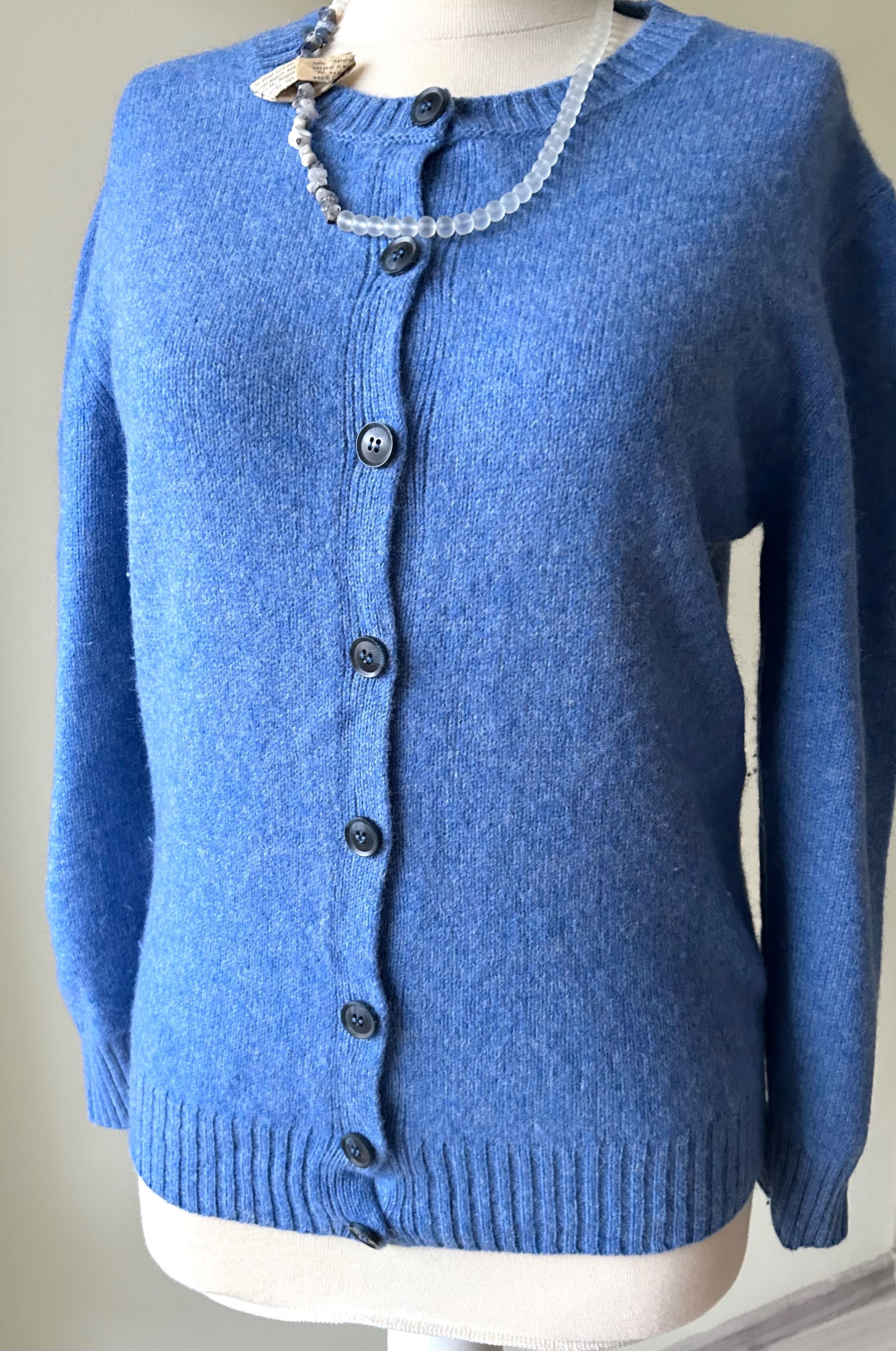 Жилетка Benetton & вълнен прасковен пуловер Object - L размер