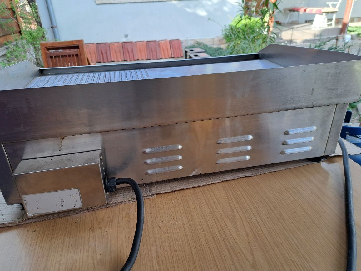 Gratar/grill electric HoReCa 220V neted striat