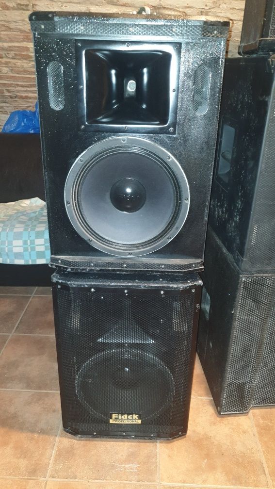 Boxe mini line array Fame La4p 160w 16ohmi/Fidek fps121se 12toli 600w