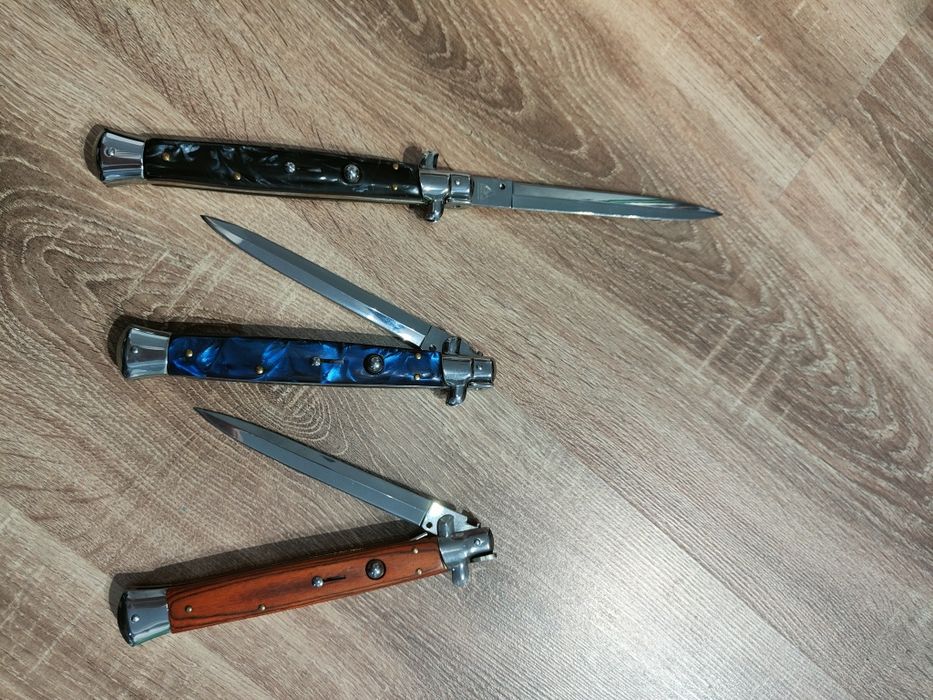 Briceag Stileto 34cm / maro , negru , albastru