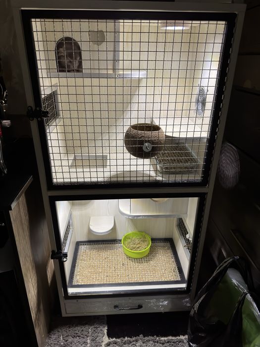 Клетка для шиншилл / витрина для шиншилл