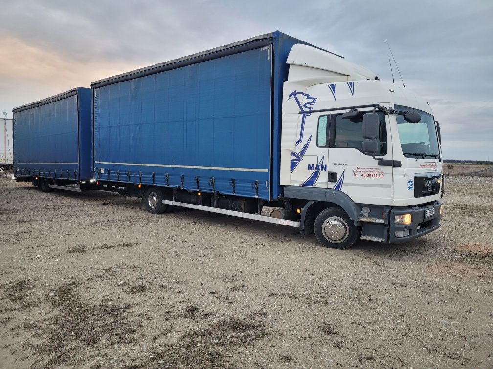 Remorca tandem volum  1 axa ,4500 kg