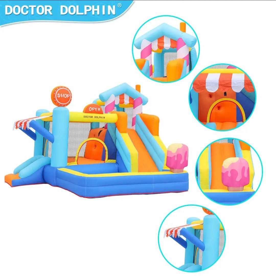 Детский надувной батут Doctor Dolphin343х320х235