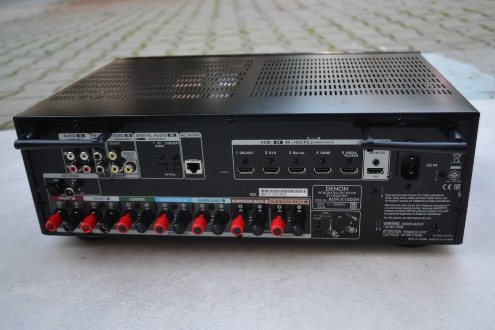 Amplificator Denon AVR X 1400 H cu Bluetooth /HDMI
