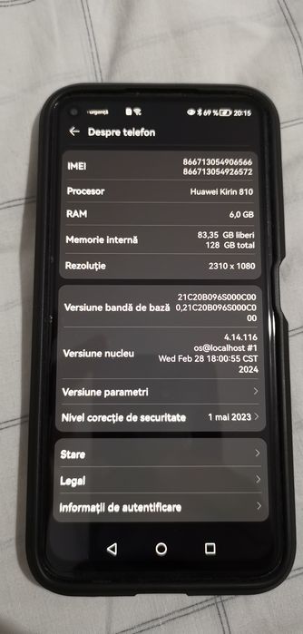 Huawei 40 Lite 128 GB 6 giga ram