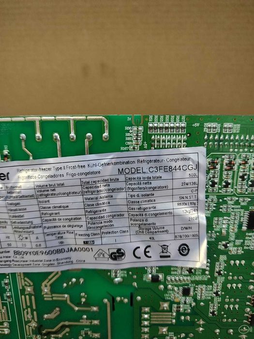 placa electronica Combina frigorifica Haier C3FE844CGJ / C156