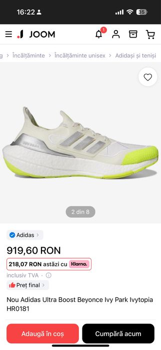 Adidas UltraBoost Beyonce Ivy Park Ivytopia HR0181