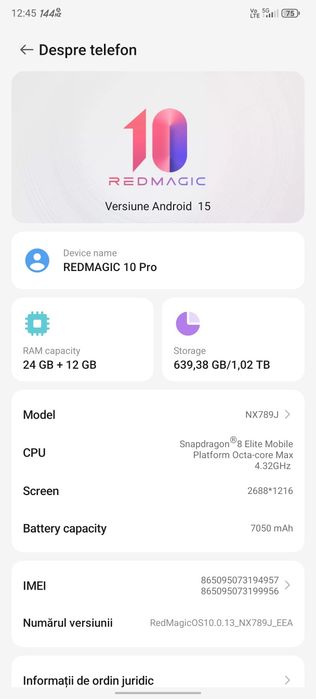 RedMagic 10 Pro 1tb 36ram