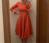 Rochie rosie cu pene albe Xs-S INGRID TEODOSIU