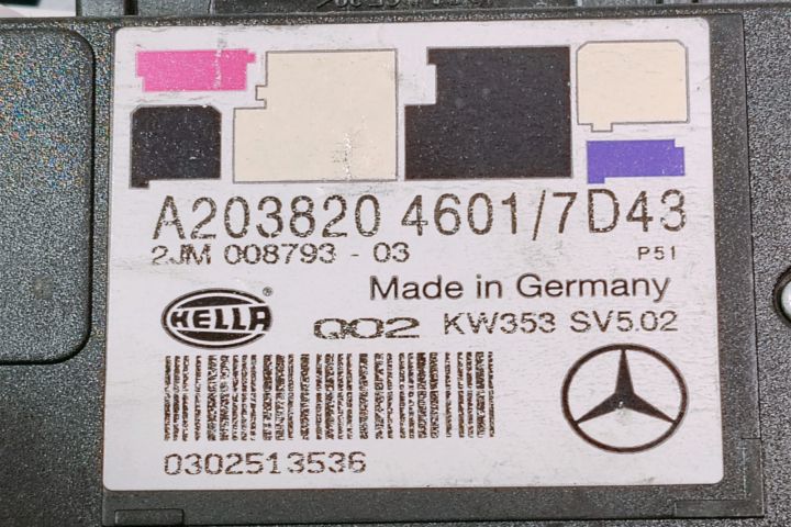 Plafoniera  Hella A2038204601 Mercedes-Benz C-Class W203/S203/CL203 (