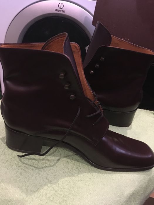 Нови италиански боти, размер 45, естествена кожа