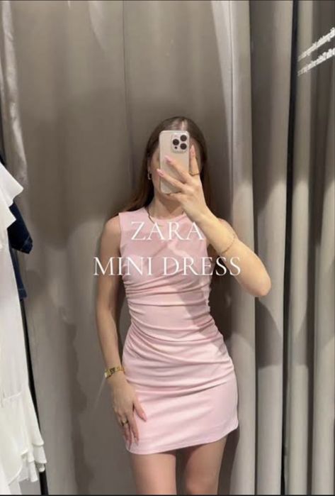 Платье розовое zara xs