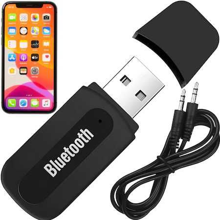 Adaptor Convertor Audio AUTO Bluetooth JACK 3.5mm Receptor Bluetooth