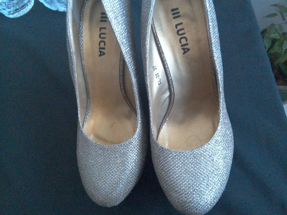Pantofi platformă, seară  ocazie - Lucia - mărime 37-38  - toc 10 cm