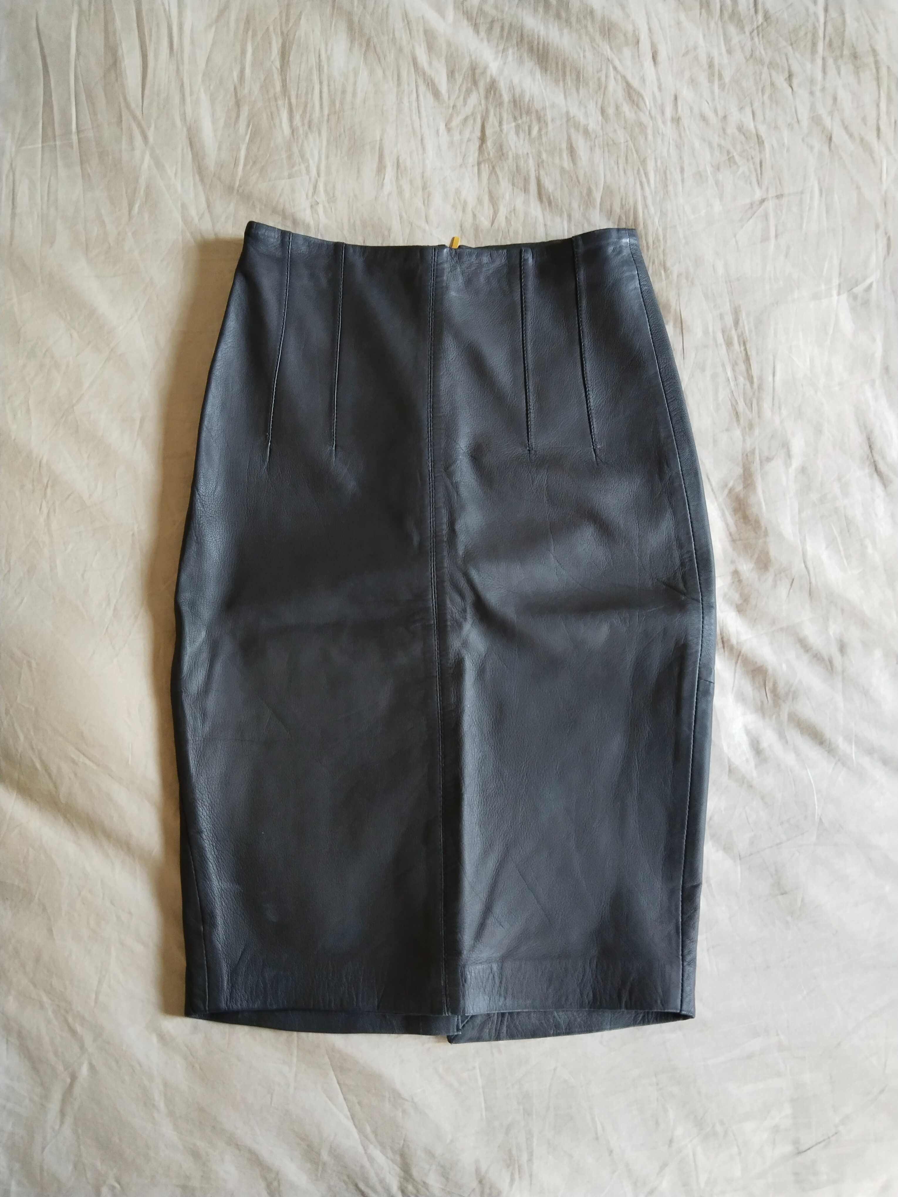 Кожаная юбка карандаш Манго Mango - XS - EUR 34