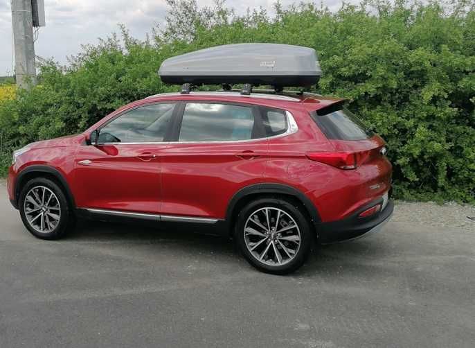 Cutie portbagaj Fabbri Nova 430 Gri Lucios, 174x80x44cm, 430 Litri