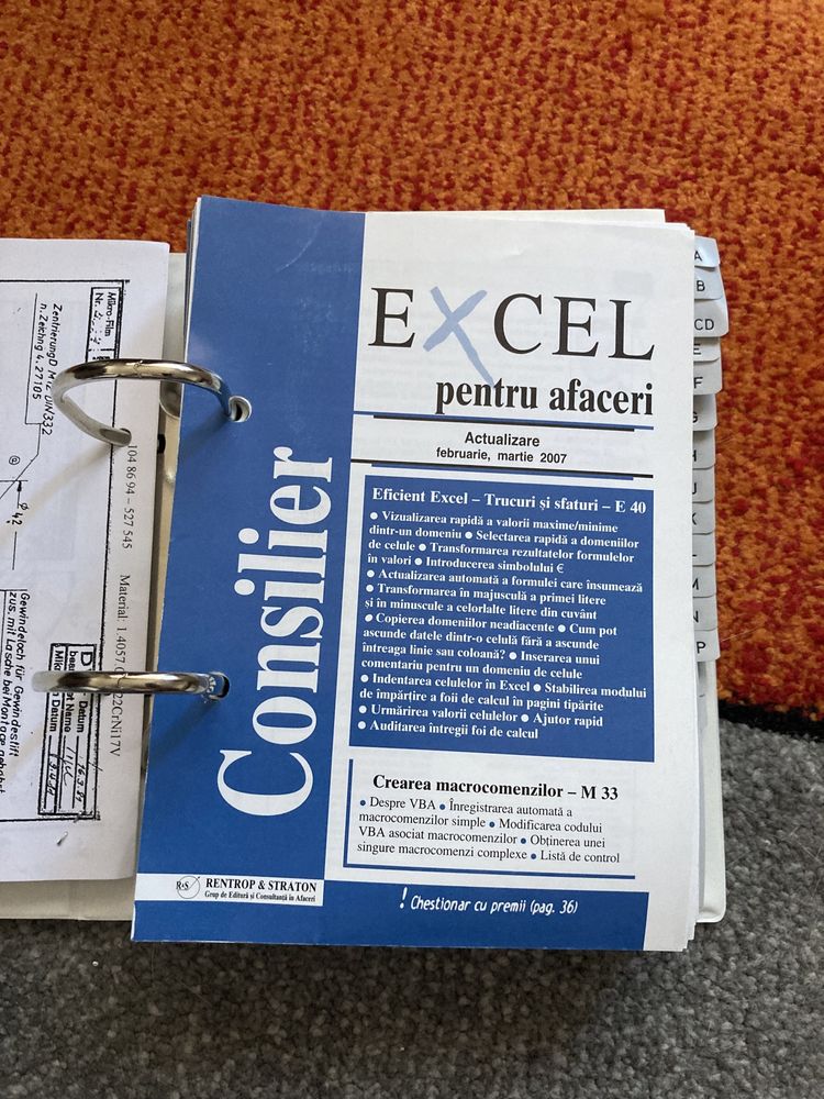 Manual Excel  binder A5