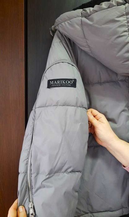 Geacă damă cu glugă, îmblănită