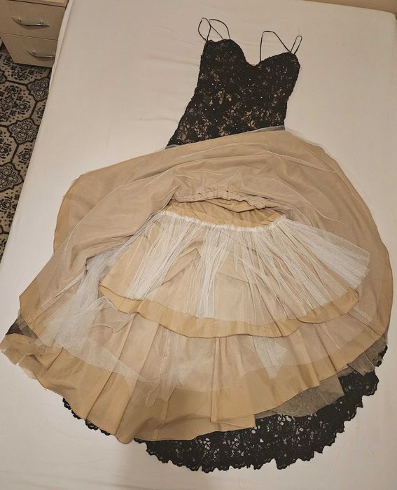 Rochie de gala cu jupon si dantela BG Haute by Scala (SUA) mar 10 (M)