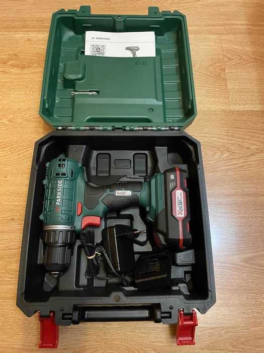 Акумулаторен винтоверт PARKSIDE 20V PBSSA 20-Li A1 с батерия и зарядно