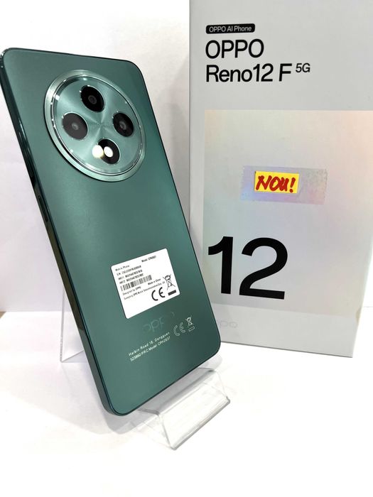 Oppo Reno 12F 5G, 256GB/8GB RAM,  Black Green, NOU!