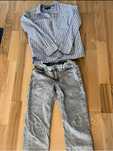 Blugi Zara si camasa Tommy Hilfiger