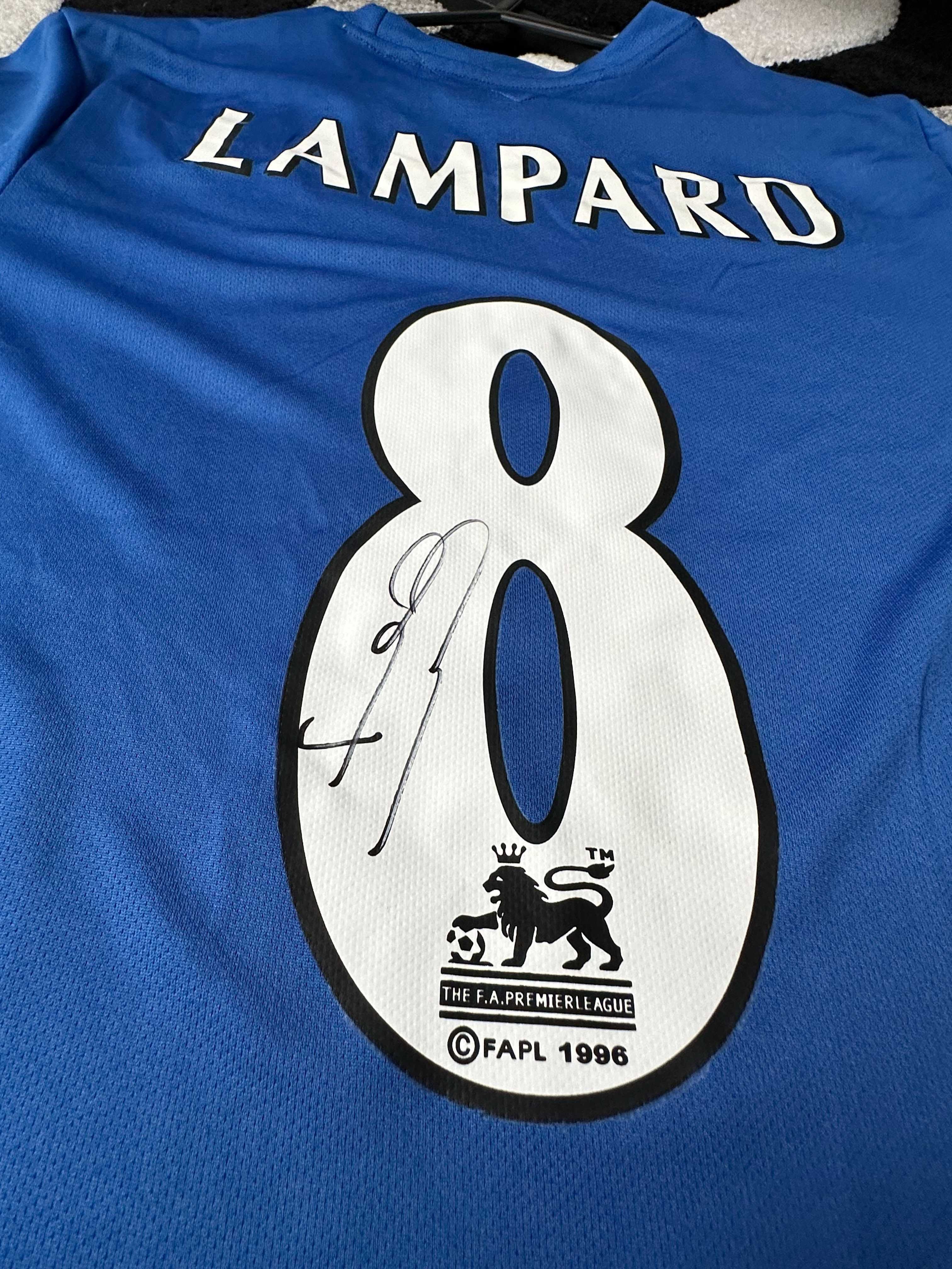 Tricou Semnat Frank Lampard Chelsea COA (Certificat de Autenticitate)