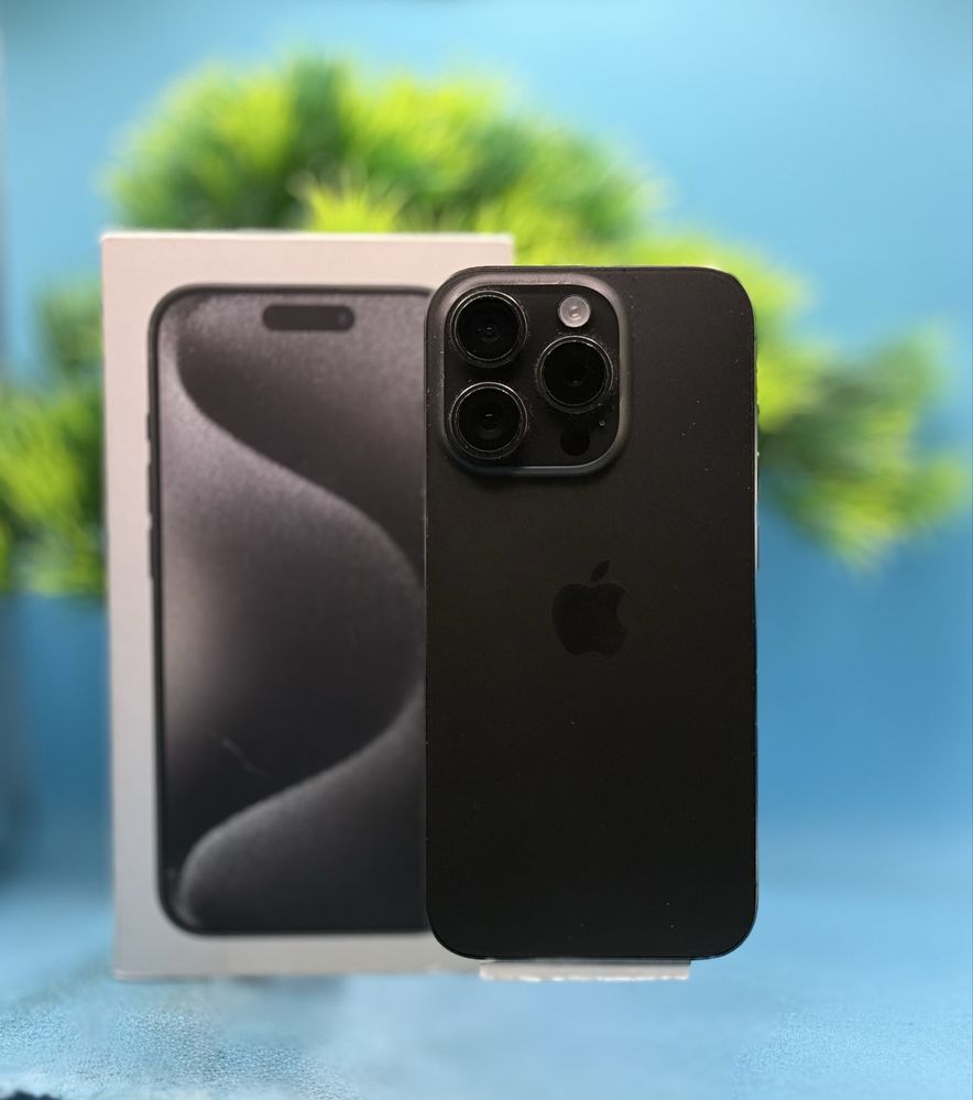 ГАРАНЦИОНЕН!!! Apple iPhone 15 Pro, 128GB, 5G, Black Titanium