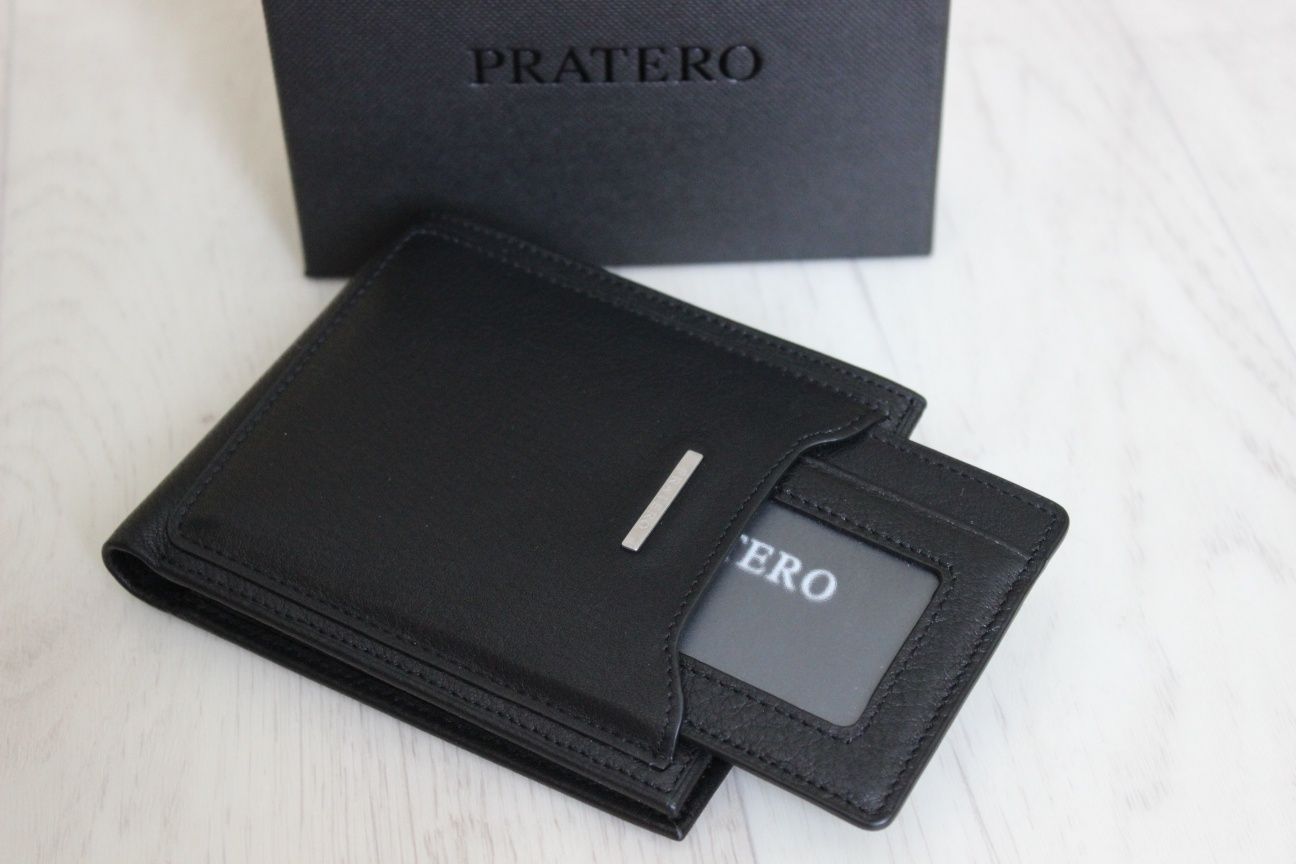 PRA-20904 Мужское портмоне из натуральной кожи со съемным кардхолдером