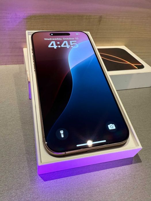 iPhone 16 Pro Max - Desert Titanium, 256GB, 100% Батерия + Гаранция