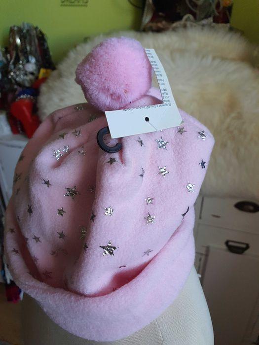 Caciula pentru copii  de culoare roz 9+