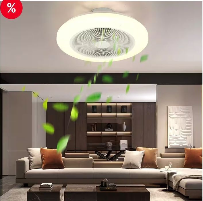 Smart ventilator de tavan inteligent 40W cu iluminare LED bluetooth