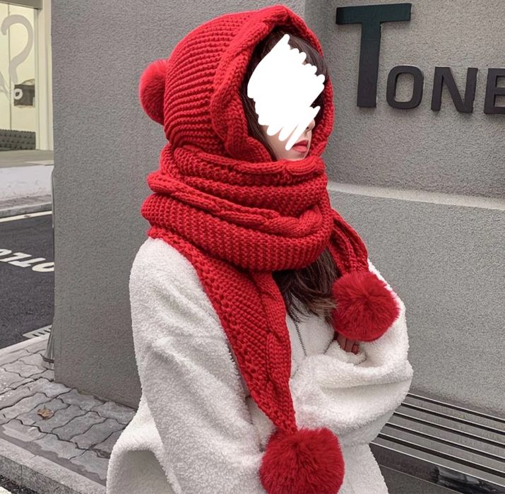 Зимняя шапка, шарф